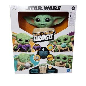Star Wars Galactic Snackin Grogu Animatronic Toy Action Figure -F2849 New in Box